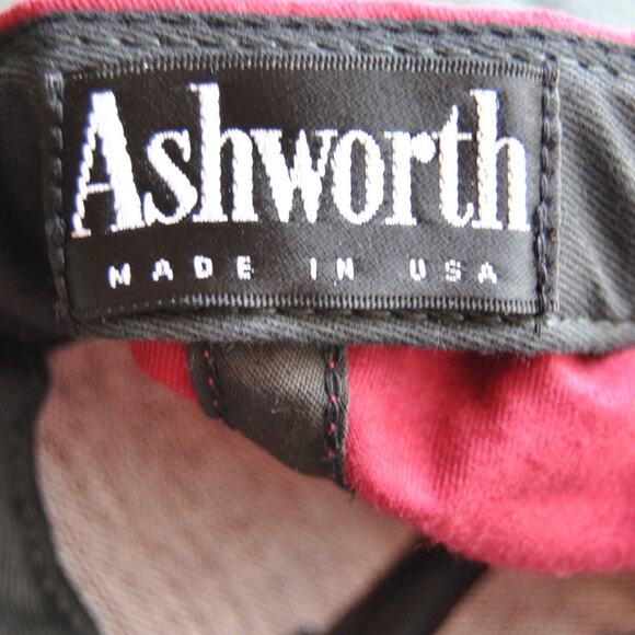 Ashworth Red & Black Golfer Hat w/ Adjustable Strap - Picture 6 of 6